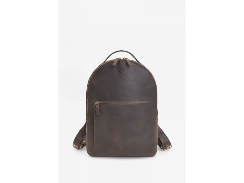 Кожаный рюкзак Groove M темно-коричневый винтаж, фото 1