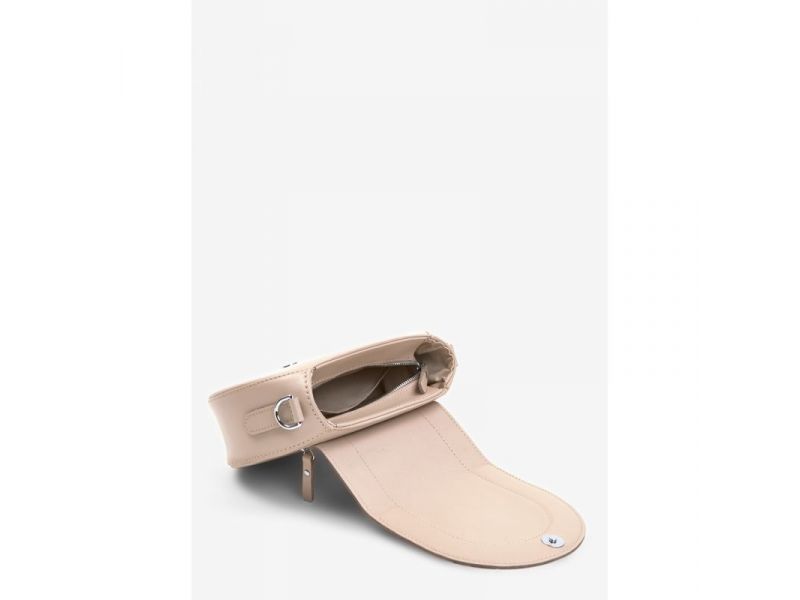 Женская кожаная сумка Mandy светло-бежевая, фото 10