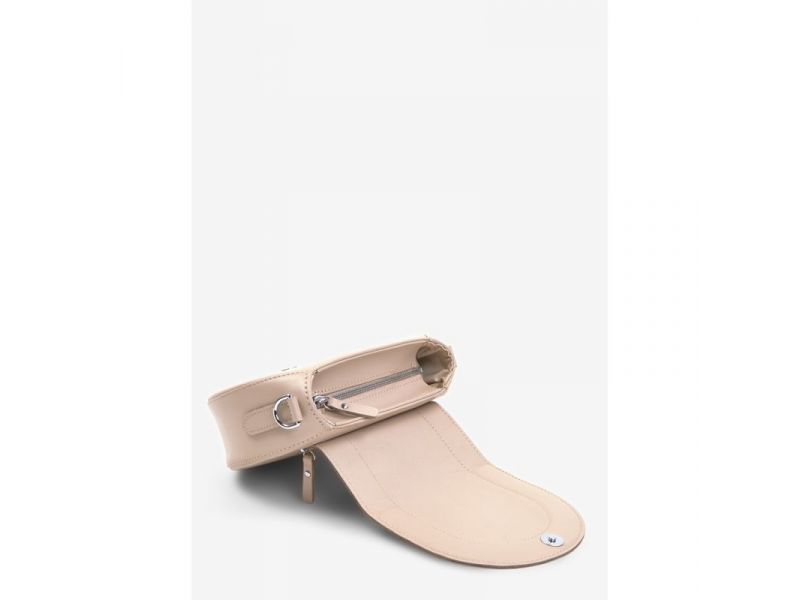 Женская кожаная сумка Mandy светло-бежевая, фото 9