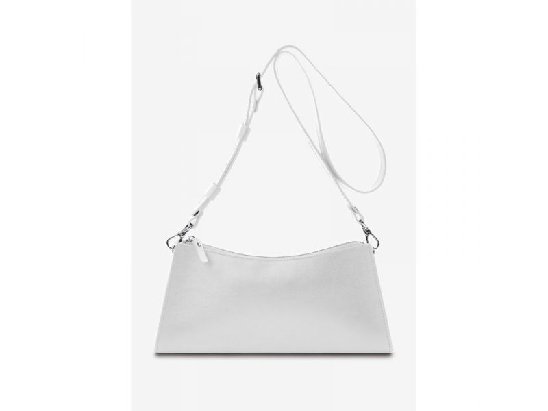 Женская кожаная сумка Sally Baget белая, фото 3