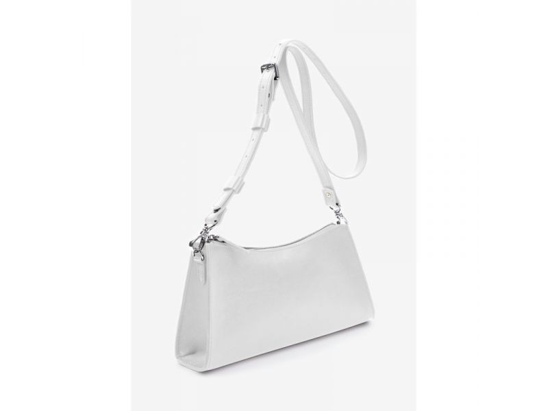 Женская кожаная сумка Sally Baget белая, фото 4