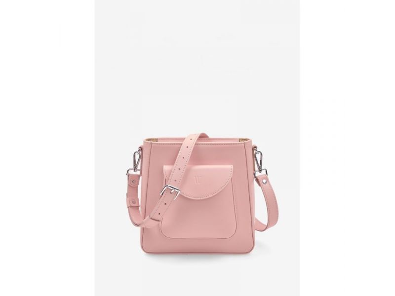 Женская кожаная сумка Stella розовая, фото 1