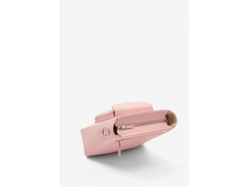 Женская кожаная сумка Stella розовая, фото 6