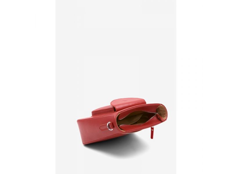 Женская кожаная сумка Stella красная, фото 7