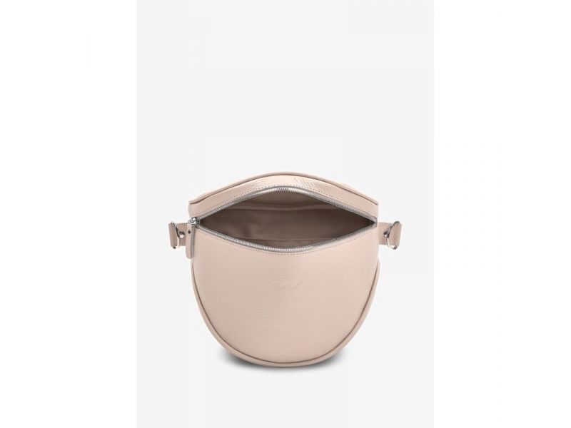 Кожаная сумка поясная-кроссбоди Vacation светло-бежевый флотар, фото 5