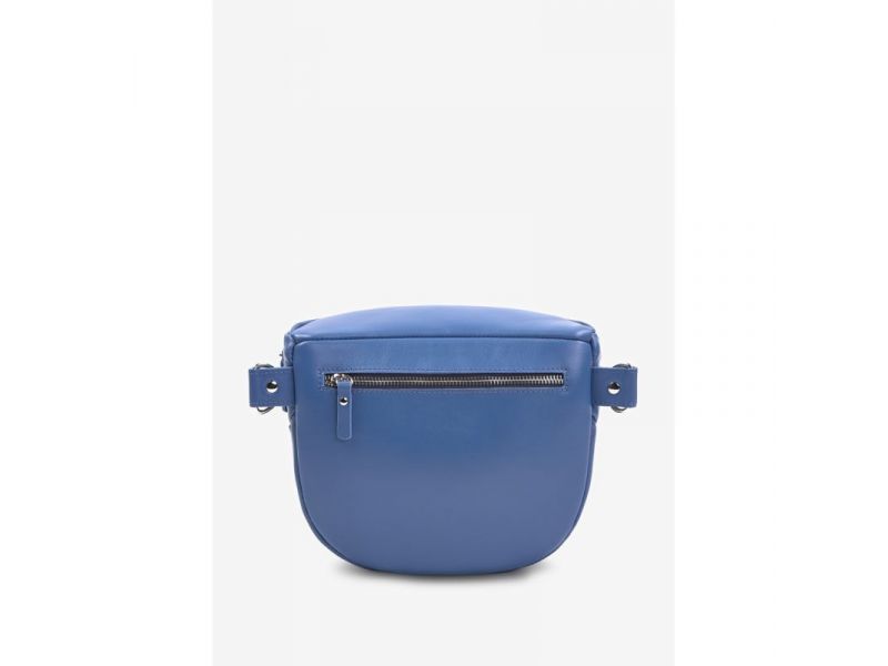 Кожаная сумка поясная-кроссбоди Vacation ярко-синий, фото 4
