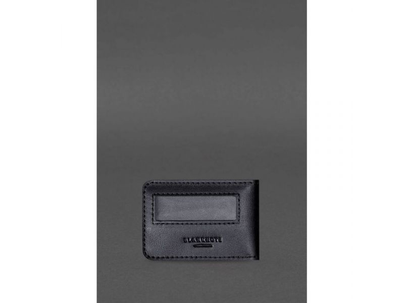 Кожаная обложка для удостоверения БЭБ (Бюро экономической безопасности Украины) Черная, фото 4