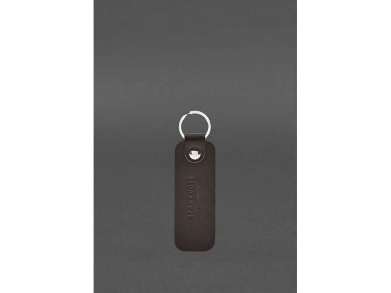 Кожаный брелок для Авто Nissan темно-коричневый, фото 2