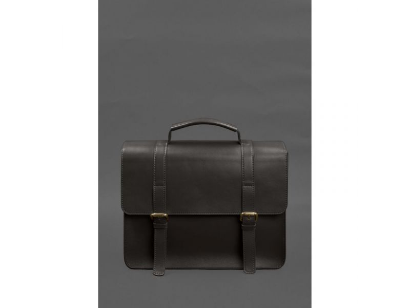 Кожаная сумка-портфель Porte темно-коричневый, фото 4