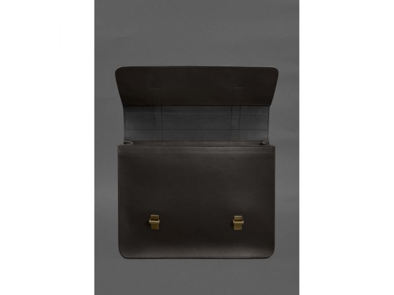 Кожаная сумка-портфель Porte темно-коричневый, фото 5
