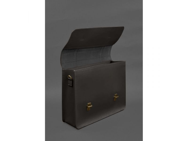 Кожаная сумка-портфель Porte темно-коричневый, фото 6