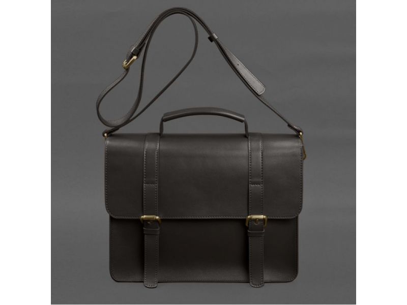 Кожаная сумка-портфель Porte темно-коричневый, фото 8