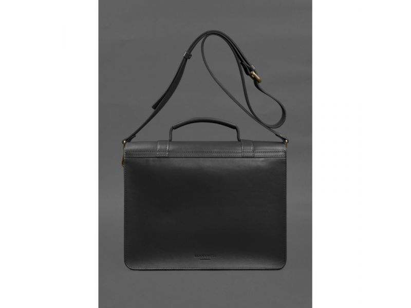 Кожаная сумка-портфель Porte черный, фото 3