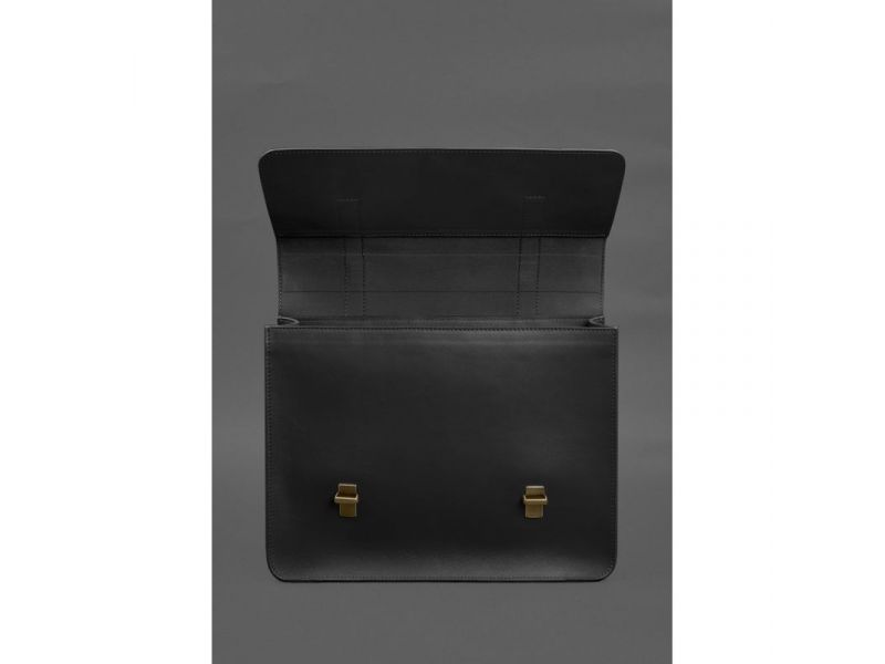 Кожаная сумка-портфель Porte черный, фото 5