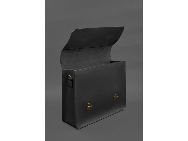 Кожаная сумка-портфель Porte черный, фото 6