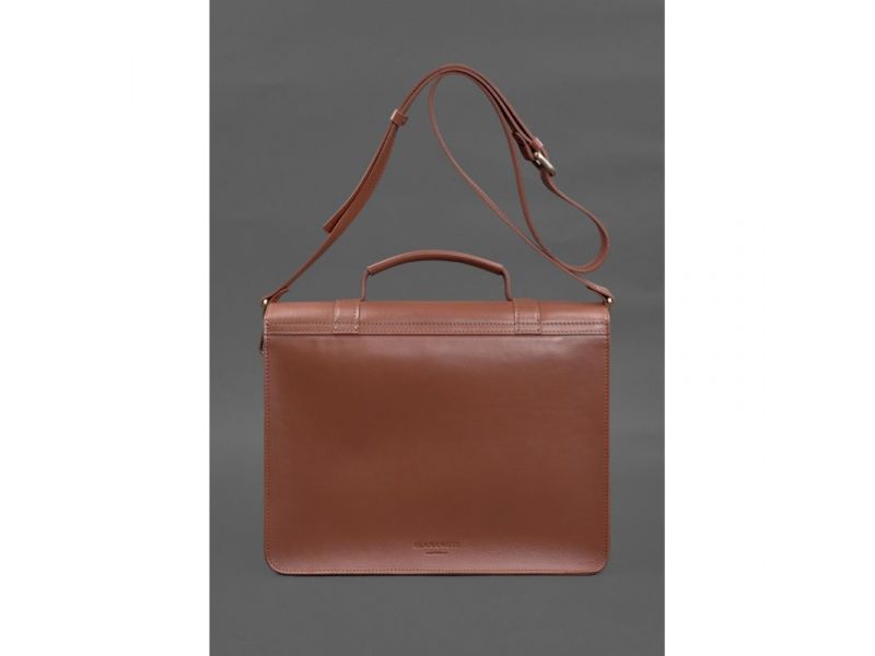 Кожаная сумка-портфель Porte светло-коричневый, фото 3