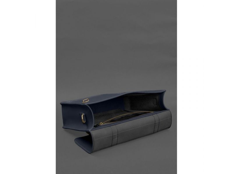 Кожаная сумка-портфель Porte синий, фото 7