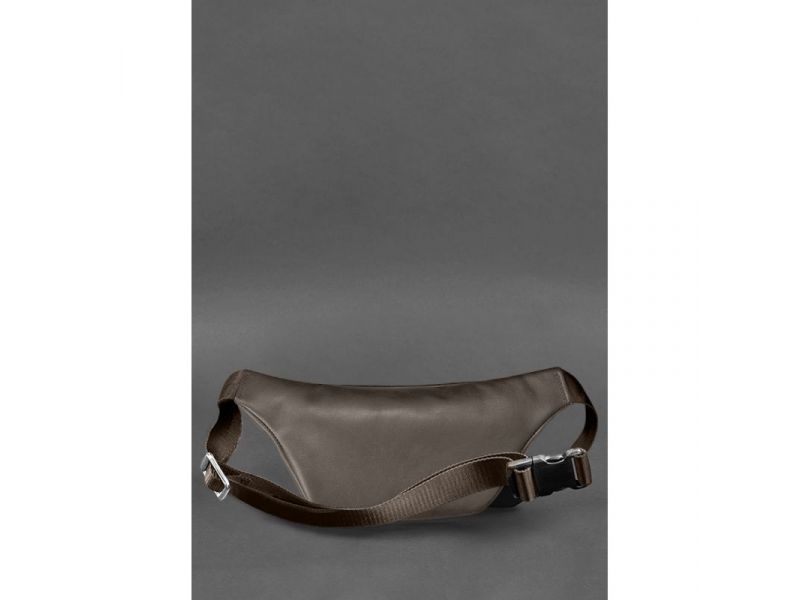 Кожаная поясная сумка-бананка Kanny темно-бежевая, фото 2