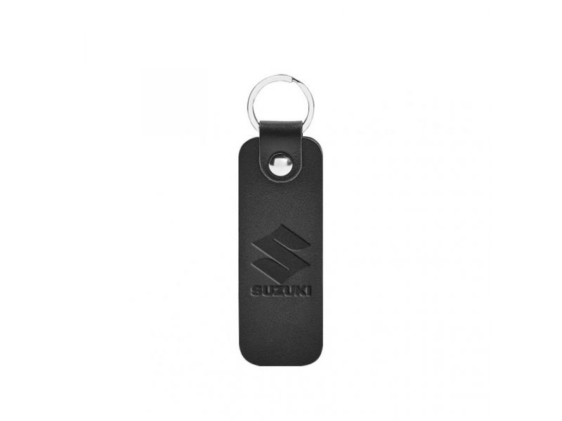 Кожаный брелок для Авто SUZUKI черный краст, фото 4