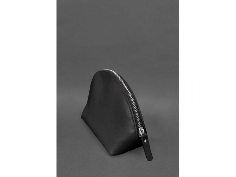 Женская кожаная косметичка 8.0 Черная, фото 3