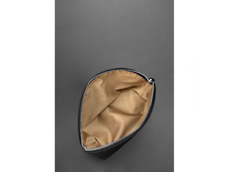 Женская кожаная косметичка 8.0 Черная, фото 4