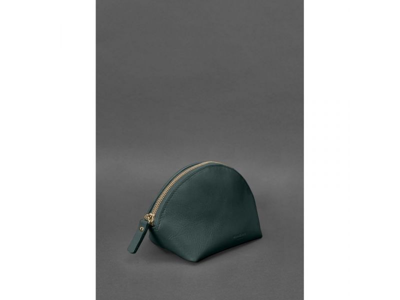 Женская кожаная косметичка 8.0 Зеленая, фото 2