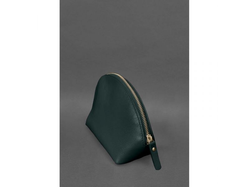 Женская кожаная косметичка 8.0 Зеленая, фото 3