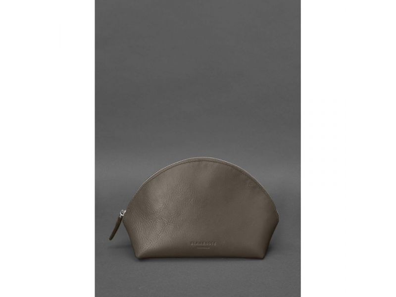 Женская кожаная косметичка 8.0 Темно-бежевая, фото 1