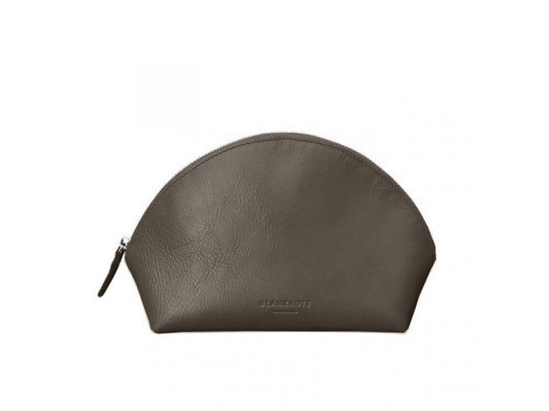 Женская кожаная косметичка 8.0 Темно-бежевая, фото 6