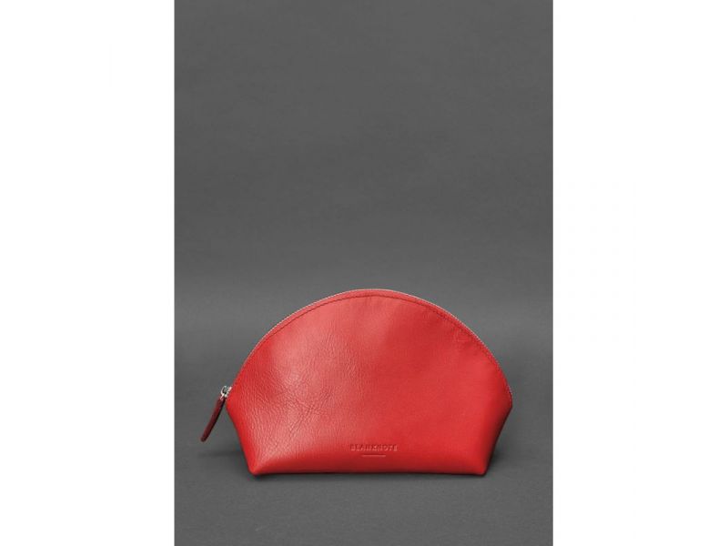 Женская кожаная косметичка 8.0 Красная, фото 1