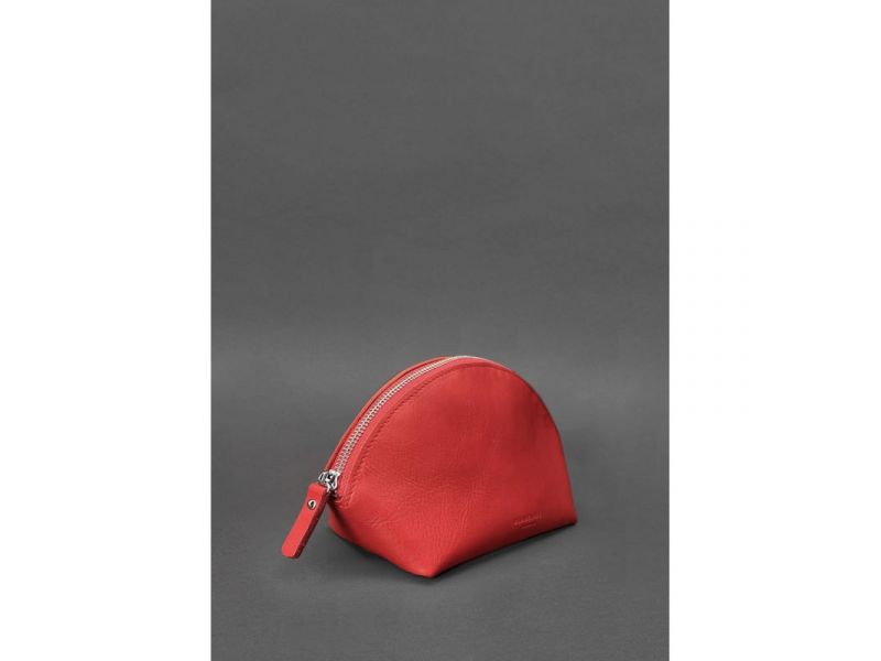 Женская кожаная косметичка 8.0 Красная, фото 2