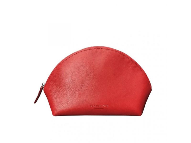 Женская кожаная косметичка 8.0 Красная, фото 6