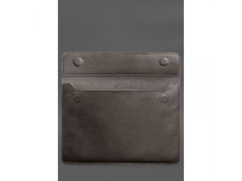 Кожаный чехол-конверт на магнитах для MacBook Air 15 (2023) Темно-бежевый, фото 3