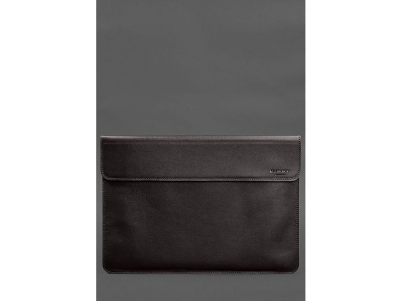 Кожаный чехол-конверт на магнитах для MacBook Air 15 (2023) Темно-коричневый, фото 1