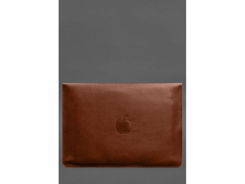 Кожаный чехол-конверт на магнитах для MacBook Air 15 (2023) Светло-коричневый, фото 2