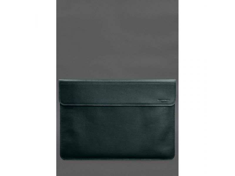 Кожаный чехол-конверт на магнитах для MacBook Air 15 (2023) Зеленый, фото 1