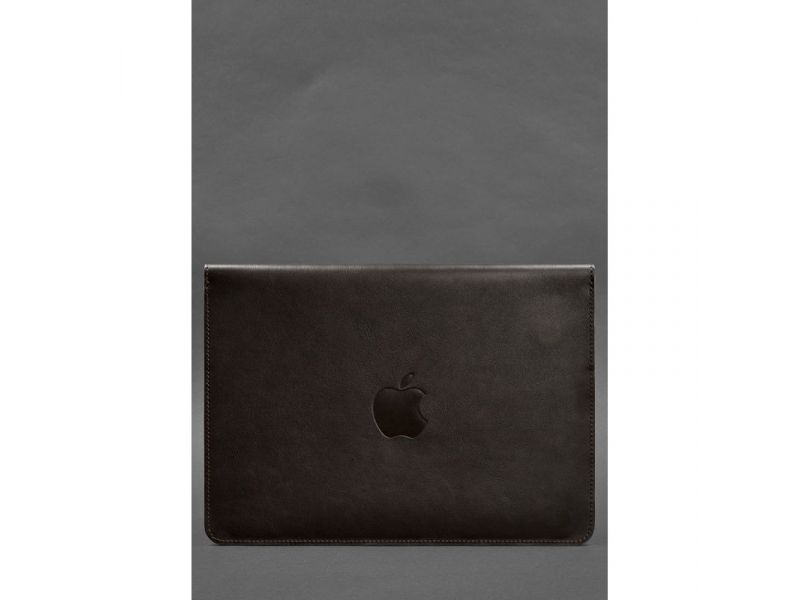 Кожаный чехол-конверт на магнитах для MacBook Pro 16&amp;quot; Темно-коричневый, фото 2