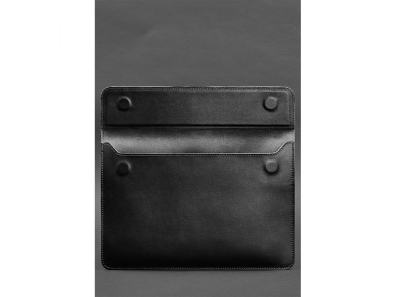 Кожаный чехол-конверт на магнитах для MacBook Pro 16&amp;quot; Черный, фото 3
