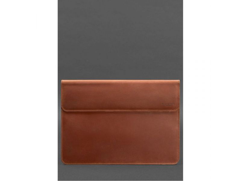 Кожаный чехол-конверт на магнитах для MacBook Pro 16&amp;quot; Светло-коричневый Crazy Horse, фото 1