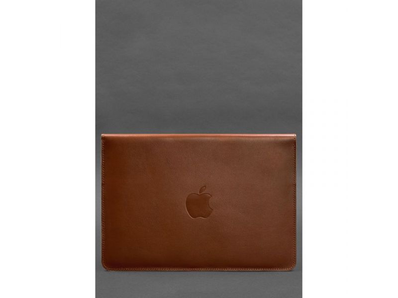 Кожаный чехол-конверт на магнитах для MacBook Pro 16&amp;quot; Светло-коричневый, фото 2