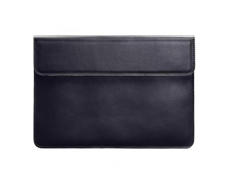 Кожаный чехол-конверт на магнитах для MacBook Pro 16&amp;quot; Темно-синий, фото 5