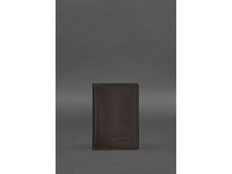 Кожаная обложка для водительского удостоверения, ID и пластиковых карт 2.2 коричневая, фото 1