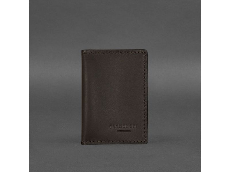 Кожаная обложка для водительского удостоверения, ID и пластиковых карт 2.2 коричневая, фото 6