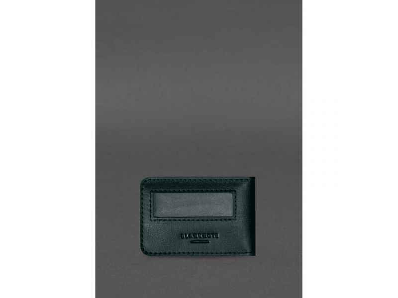 Кожаная обложка для удостоверения БЭБ (Бюро экономической безопасности Украины) Зеленая, фото 4