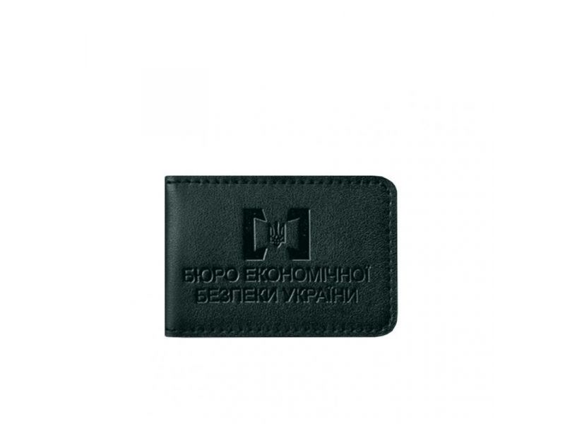 Кожаная обложка для удостоверения БЭБ (Бюро экономической безопасности Украины) Зеленая, фото 7