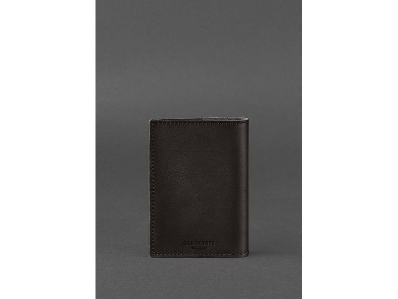 Кожаная обложка для военного билета (под военно-учетный документ) 7.4 А5 темно-коричневая, фото 4