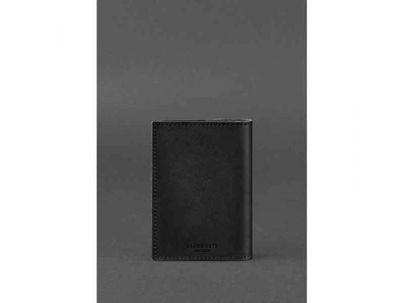 Кожаная обложка для военного билета (под военно-учетный документ) 7.4 А5 черная, фото 4