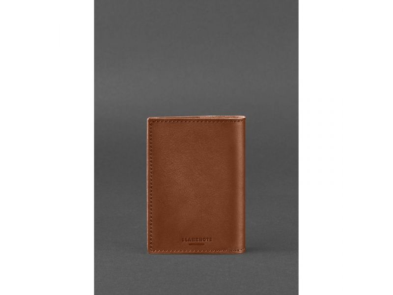 Кожаная обложка для военного билета (под военно-учетный документ) 7.4 А5 светло-коричневая, фото 4