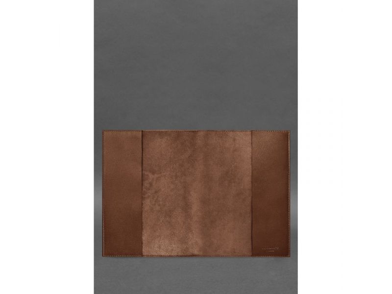 Кожаная обложка для нотариального реестра с картой Украины светло-коричневая, фото 2