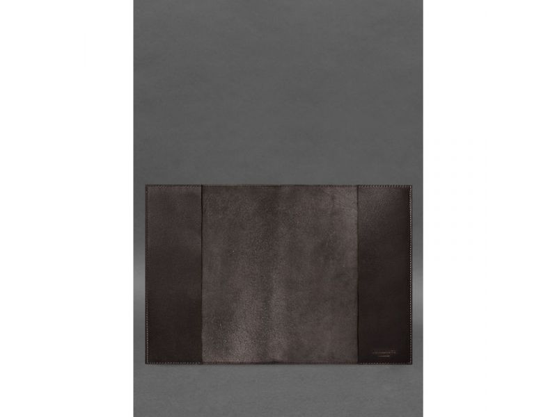 Кожаная обложка для нотариального реестра с Трезубцем темно-коричневая, фото 2